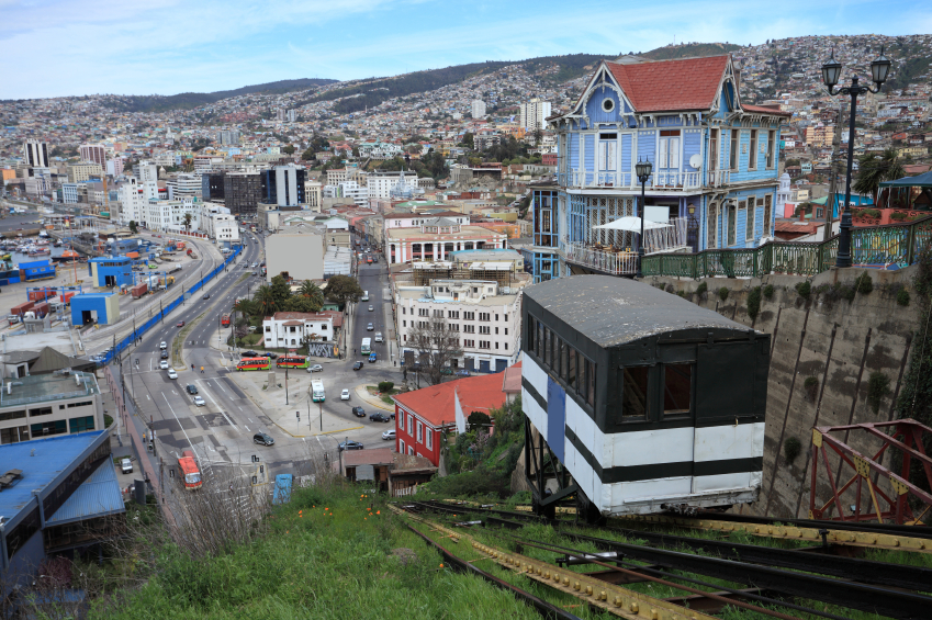 Ascensor en Valparaíso